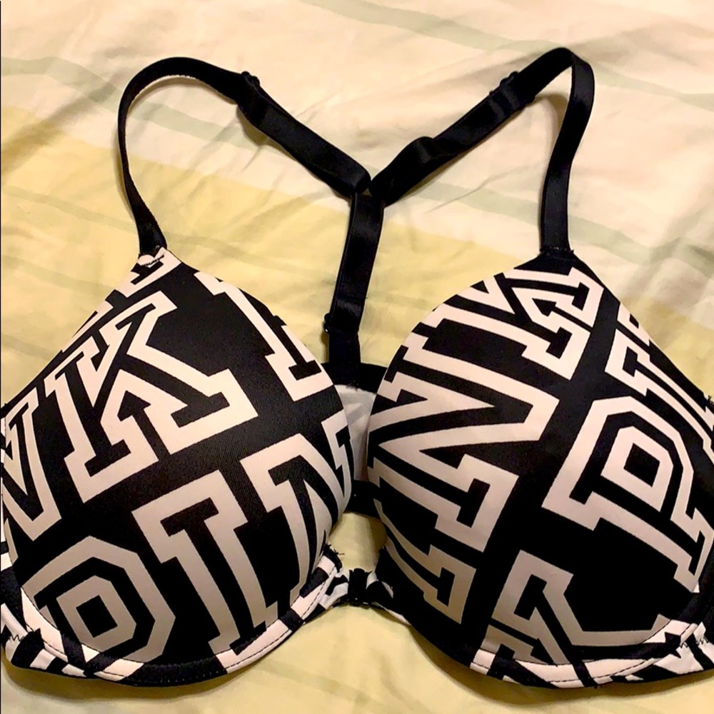 Pink T-Strap Bra